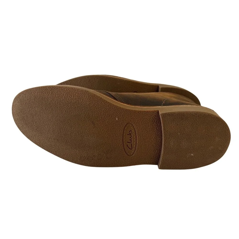 Clarks Mens Bushacre 3 Beeswax Brown Leather Chukka Boots Size 14 260822863140